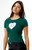 Pacsun Women's Heart Applique Baby T-Shirt - 0702461580023
