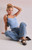 Beverly and Beck Women's Jennie Ruffle Tank Top - 0740609850019