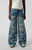 Pacsun Women's Casey Low Rise Baggy Jeans Bow Graphic Medium Indigo - 0860604890150