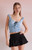 Beverly and Beck Women's Bow Tie V-Neck Ruched Tank Top - 0723484260090