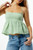 LA Hearts Women's Ruched Bow Tie Babydoll Top - 0731461580427