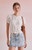 Beverly and Beck Women's Gabbie Lace Up Short Sleeve Top - 0731461580428