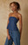 Your Favorite Women's Strapless Denim Tie Back Tube Top - 0731604230062