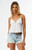 LA Hearts Women's Linen V-Neck Babydoll Tank Top - 0731461580434