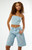 Pacsun Women's Aries Denim Corset Top - 0731604890006