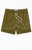 Pacsun Men's Olive Seersucker 4.5" Swim Trunks - 0150609530081