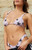 Pacsun Women's Black & Purple Floral Erica Triangle Bikini Top - 0810451180686844