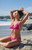 Blue Hour Women's Pink Bella Tie Front Triangle Bikini Top - 0800451180288066