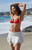 Blue Hour Women's Red Janeiro Triangle Bikini Top - 0800451180292060