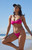 Blue Hour Women's Pink Tiffany High Cut Bikini Bottom - 0800451180296066
