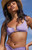 Pacsun Women's Purple Lotus Shine Shirred U-Wire Bralette Bikini Top - 0810451180746054