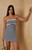Your Favorite Women's Striped Lace Trim Strapless Mini Dress - 0870604850025