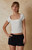 Your Favorite Women's Dakota Square Neck Lace T-Shirt - 0703468530002