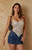 Your Favorite Women's Ines Printed Handkerchief Top - 0731604230089