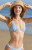 Pacsun Women's Blue Alira Crochet Ruffle Tie Triangle Bikini Top - 0810603590085040