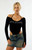 True Religion Women's Crystal Tie Long Sleeve Bodysuit - 0702609780043