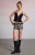 Third Charm Women's Quinn Tie Front Lace Trim Tank Top - 0731471630005