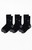 New Balance Men's 3 Pack Black Active Crew Socks - 0634610700003