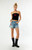 HYPE & VICE Women's Ohio State Buckeyes High Waisted Relaxed Patched Denim Shorts - 0829610870003