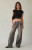 Pacsun Women's Casey Low Rise Baggy Jeans Bungee Cord Keychain Gray - 0860602840115