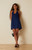 Your Favorite Women's Smocked Halter Linen Mini Dress - 0870471630009