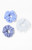 LA Hearts Women's 3 Pack Blue Mixed Print Scrunchies - 0673491390027