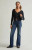 Pacsun Women's Jade Low Rise Bootcut Jeans Dark Blue Tint - 0860454210075