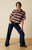Your Favorite Women's Diana Striped Polo Shirt - 0703604230003