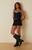 Your Favorite Women's Atlas Denim Fringe Corset - 0731604230118