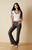 Your Favorite Women's Office Siren Pinstripe Flare Pants - 0850604230055