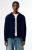 Pacsun Men's Enzo Navy Corduroy Long Sleeve Shirt - 0183611140021