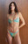 Pacsun Women's Green Adrianna Shine Bralette Bikini Top - 0810451180008030