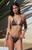 Pacsun Women's Brown Summer Studded Triangle Bikini Top - 0810451180013020