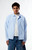 Pacsun Men's Blue Striped Oxford Button Down Long Sleeve Shirt - 0183250500096