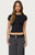 Edikted Women's Leonah Ruched Boat Neck Top - 0731609691454