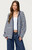 Edikted Women's Safari Striped Knit Zip Up Hoodie - 0751609690163