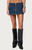 Edikted Women's Sharlo Zip Up Denim Mini Skirt - 0840609690560