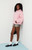 Pacsun Women's Pink Studded Solid Pullover Hoodie - 0751461580037