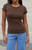 John Galt Women's Brown Hailie Short Sleeve Top - 0704601600079