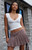 John Galt Women's White Amara Surplice Tank Top - 0704601600380