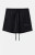 Fear of God ESSENTIALS Men's Jet Black Soccer Fleece Sweat Shorts - 0160250500380861