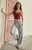 John Galt Women's Silver Anastasia Baggy Sweatpants - 0844601600337