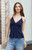 John Galt Women's Navy Edith Tank Top - 0791601600273