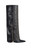 AZALEA WANG Women's Agustue Black Studded Faux Leather Western Boots - 0580611590081