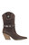 AZALEA WANG Women's Neith Orange Western Bootie - 0580611590092