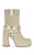 AZALEA WANG Women's Dyzma Bone Platform Booties - 0580611590096