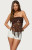 Edikted Women's Handkerchief Backless Crochet Fringed Top - 0712609690677