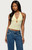 Edikted Women's Maylah Keyhole Striped Textured Halter Top - 0731609691483