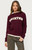 Women's Edikted Varsity Contrast Layered Knit Hoodie - 0751609690165
