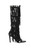 AZALEA WANG Women's Sameya Black Fringe Faux Leather Gladiator Sandal Boots - 0760611590065